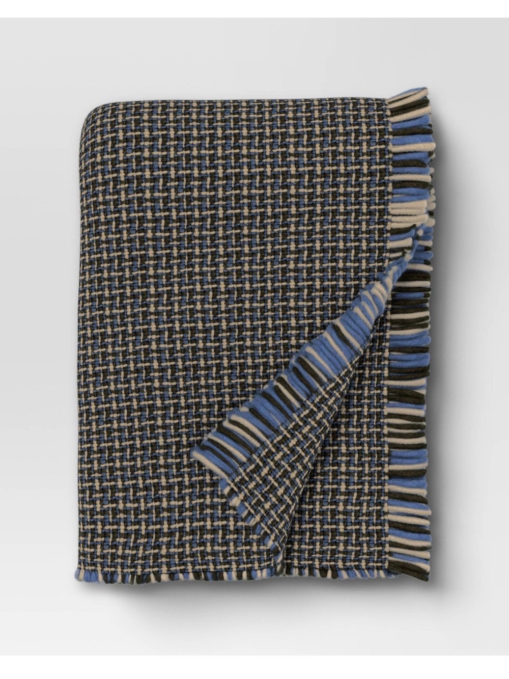 Threshold Woven Throw Blanket- Neutral/Blue/Green